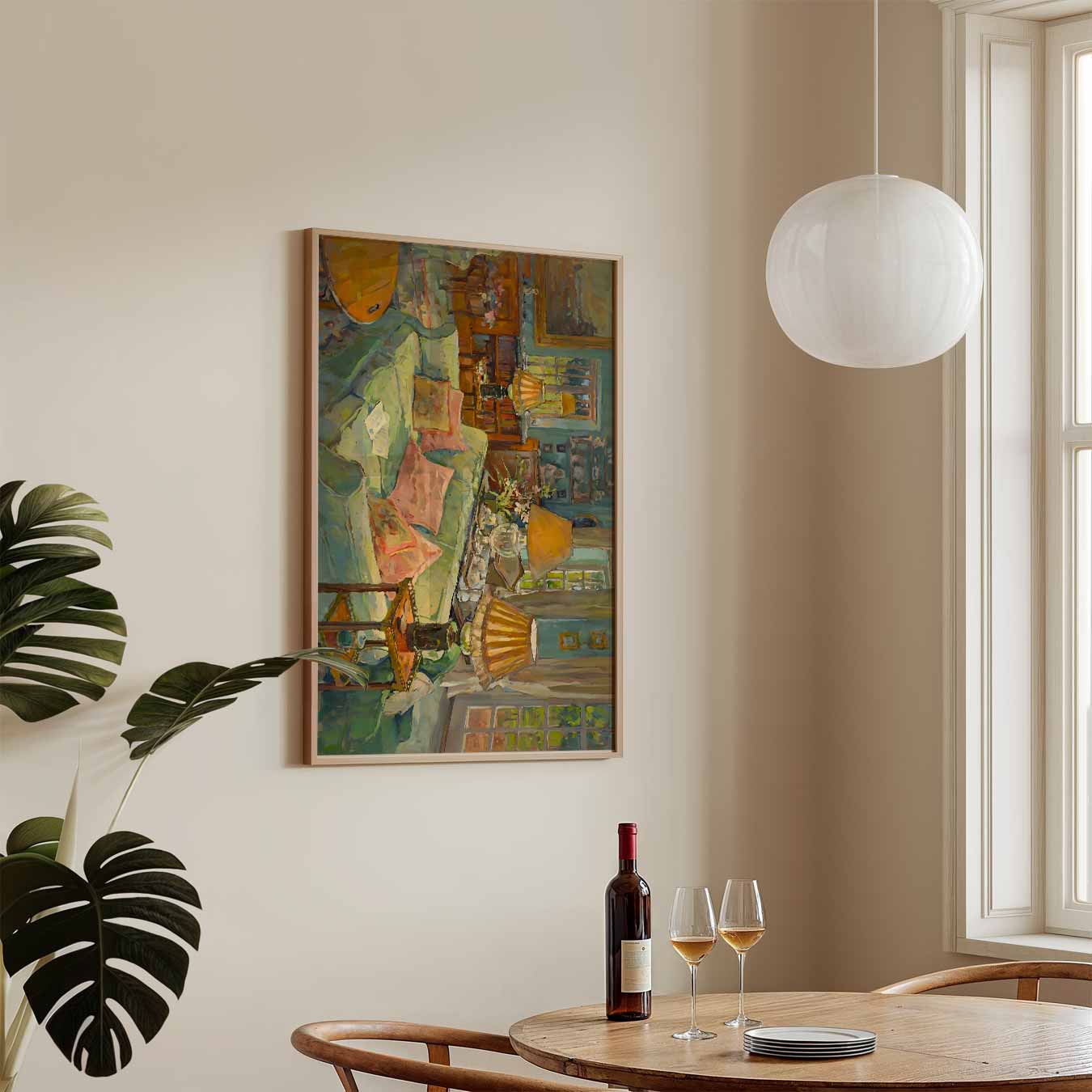 Gezellige Woonkamer Sfeerposter