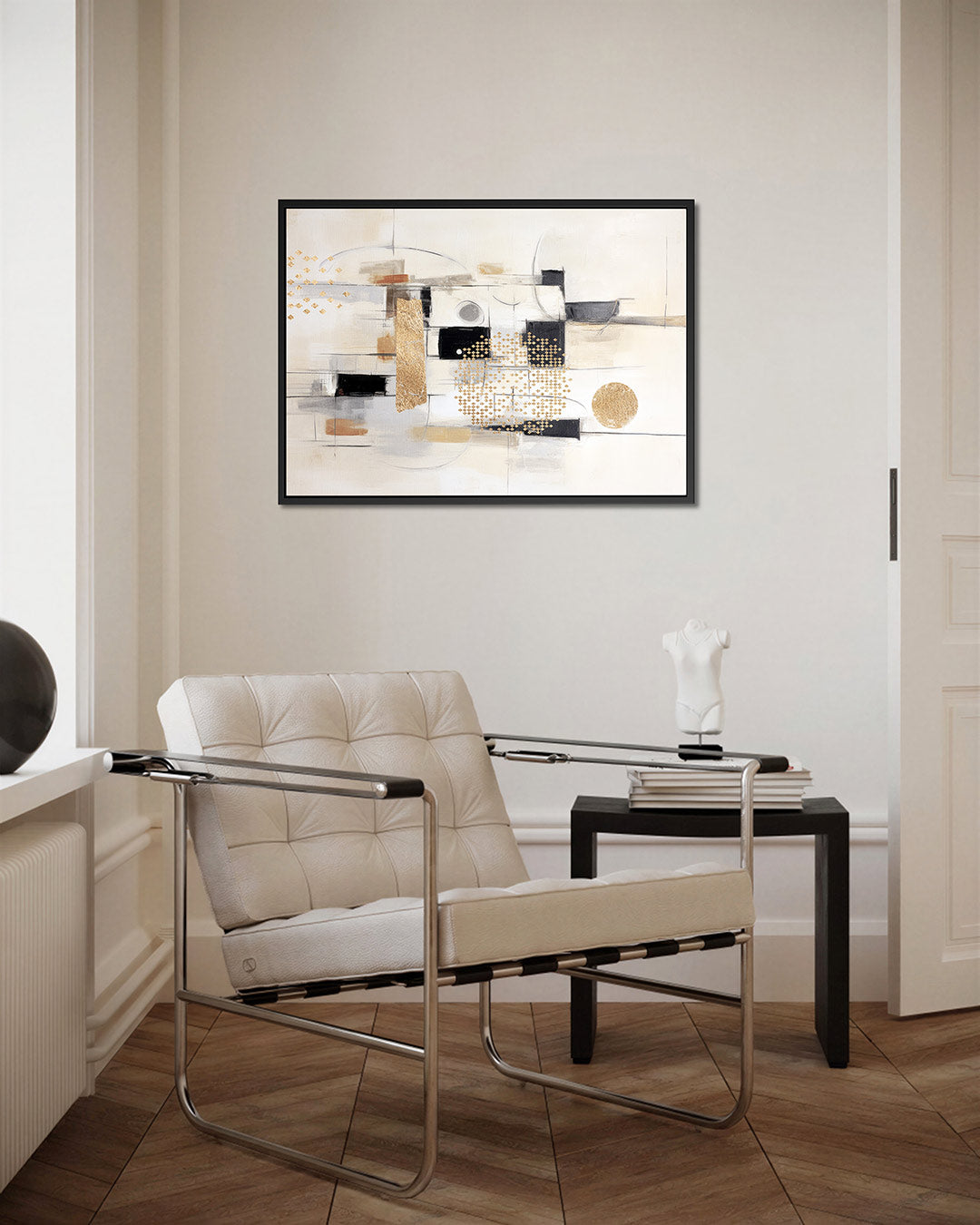 Geometrische vormen compositie Kunstwerk