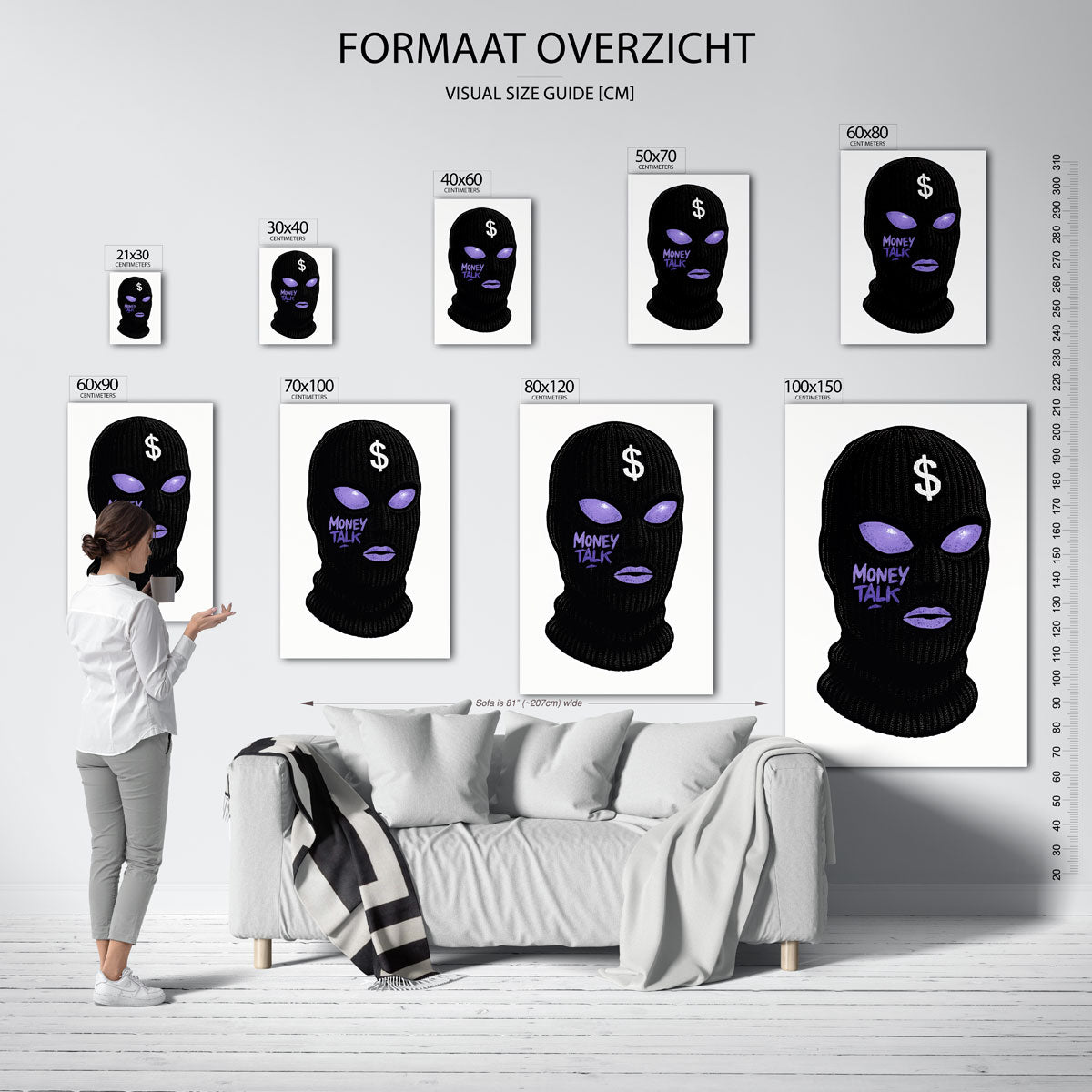 Zwarte bivakmuts Poster