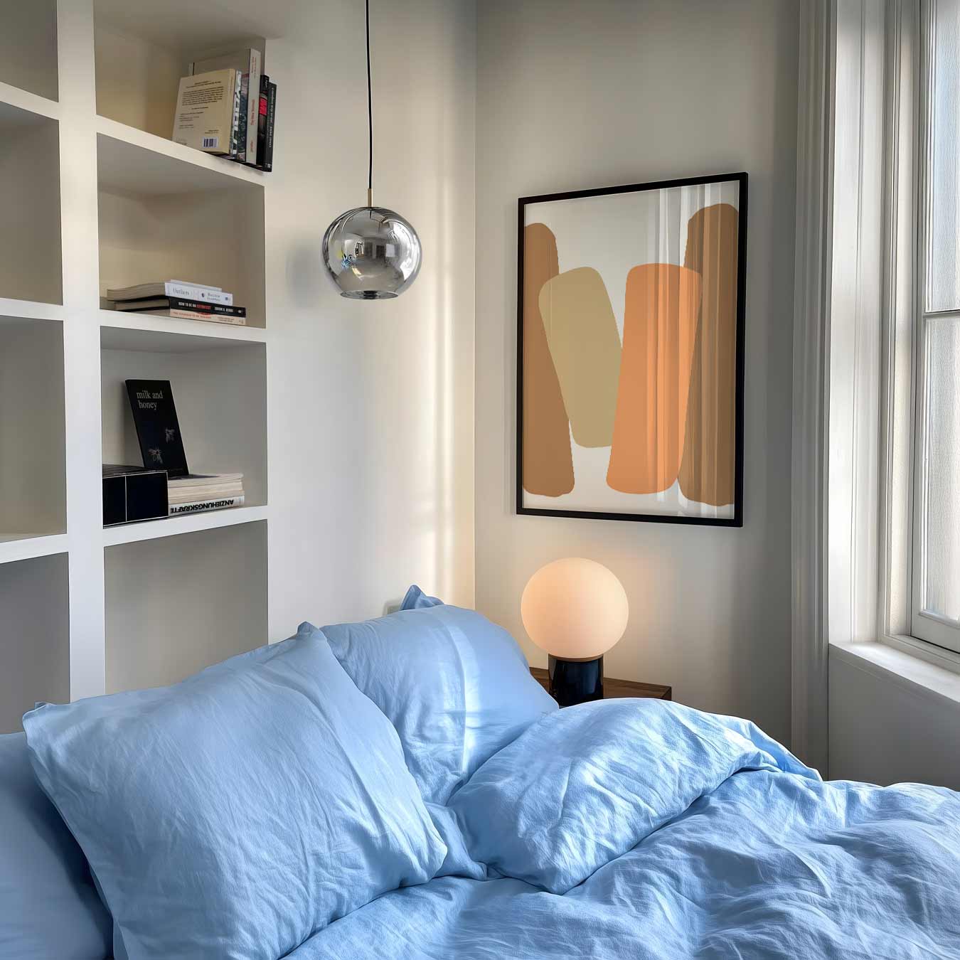 Abstracte Aardetinten Poster-WallArtistic