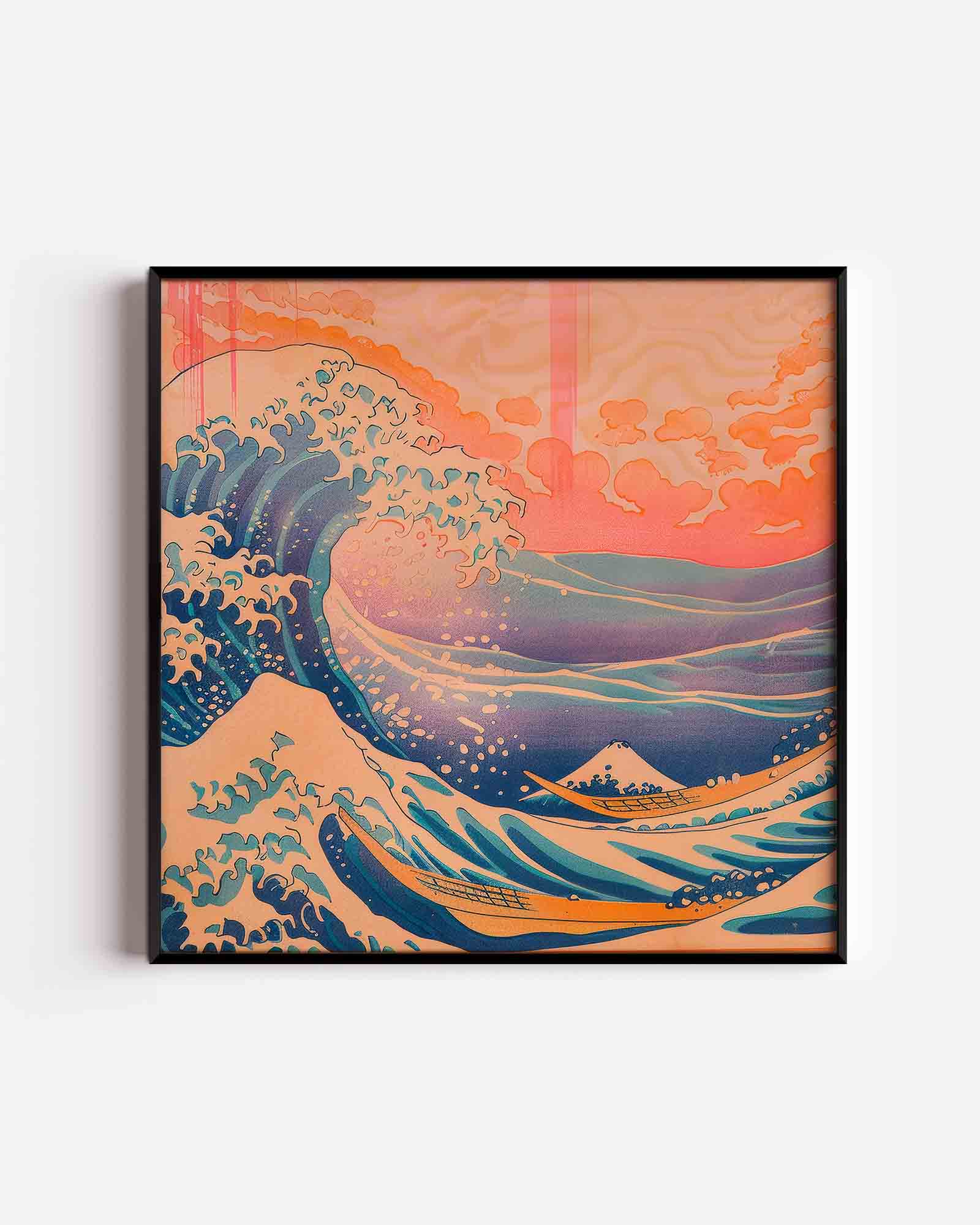 Golven en boten Poster