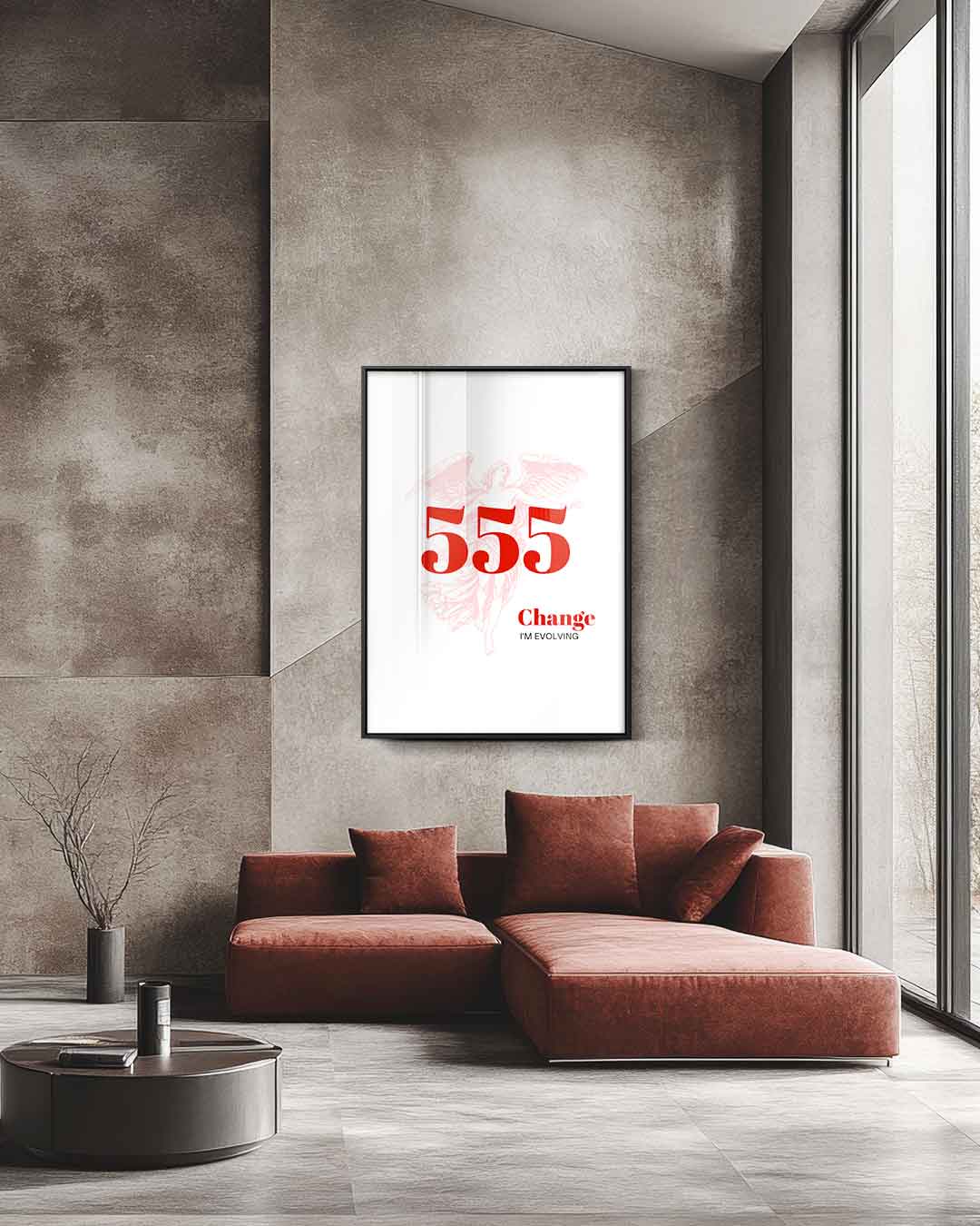 Verandering met Engelenkracht Kunstwerk-canvas-dibond-plexiglas-wanddecoratie-WallArtistic