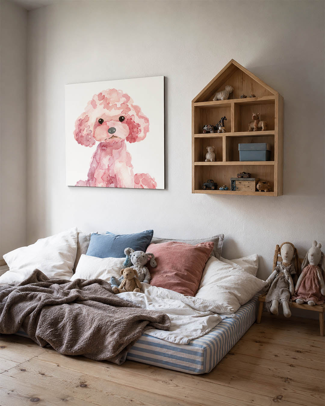 Speelse hond illustratie Kunstwerk