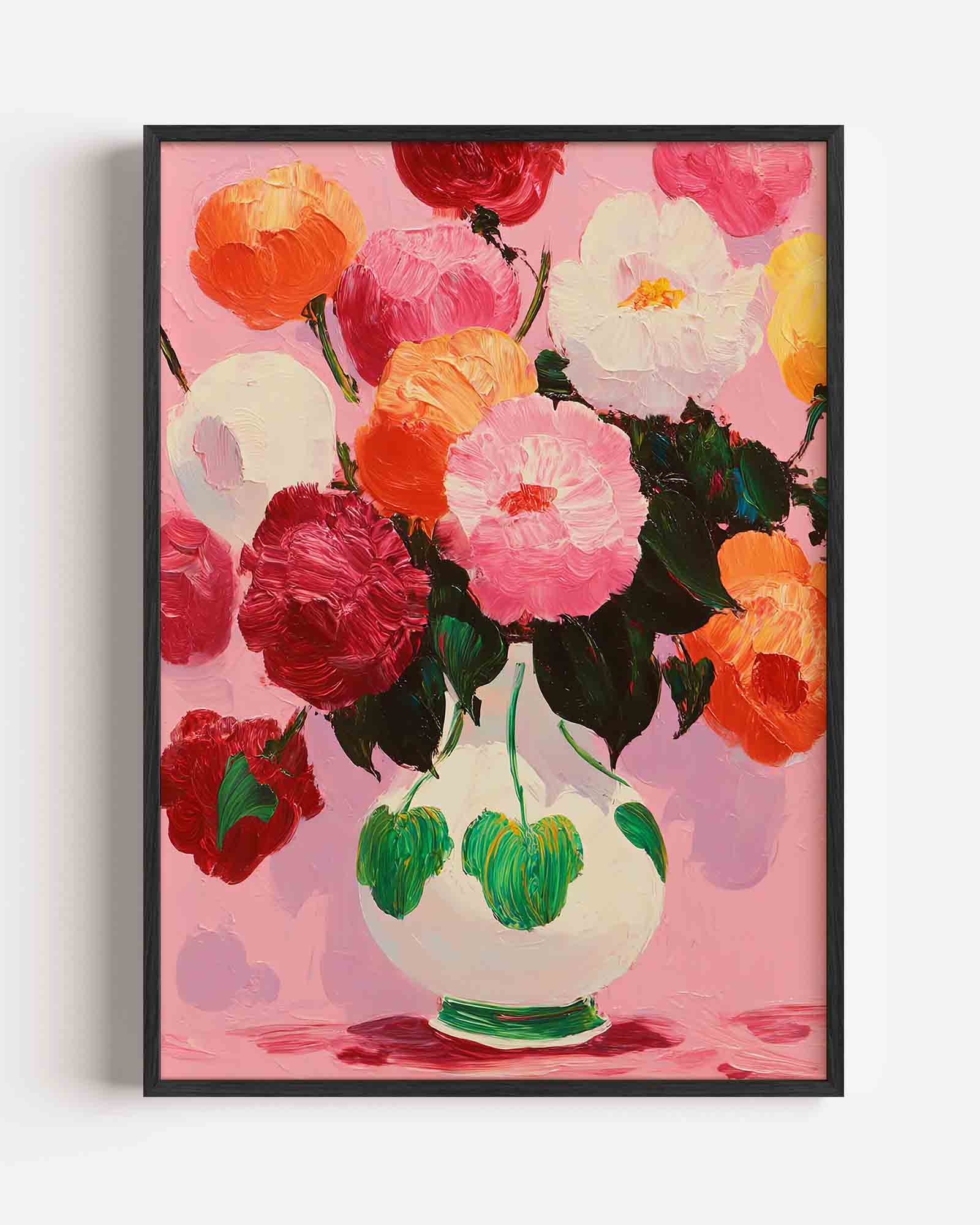 Bloemen in vaas Poster