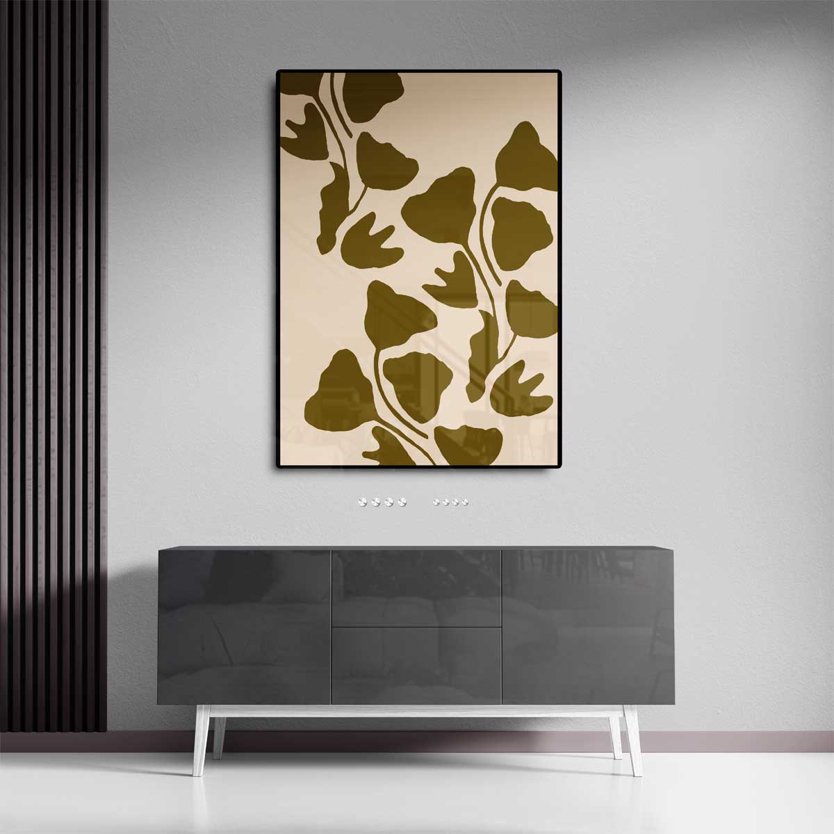 Vrolijk Botanisch Wandkleed Kunstwerk-canvas-dibond-plexiglas-wanddecoratie-WallArtistic