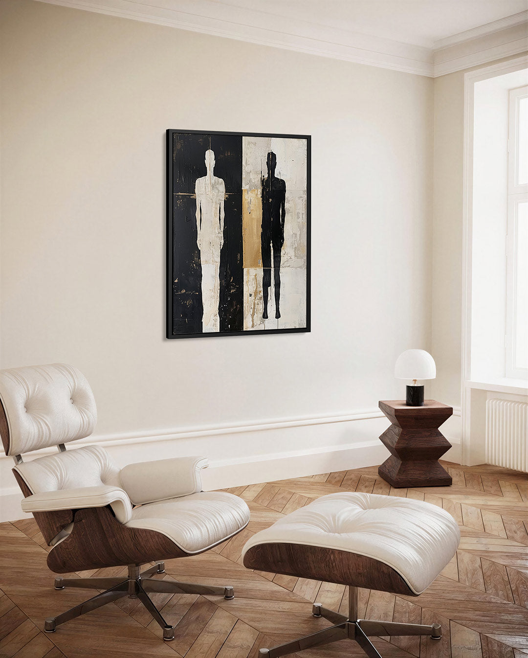 Menselijke silhouetten Kunstwerk