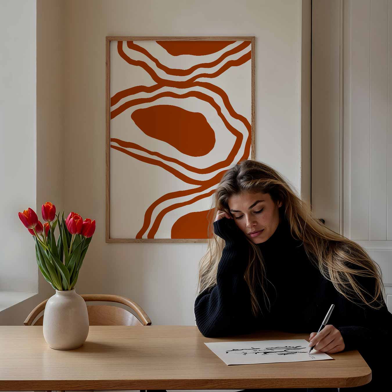 Organische Patronen Poster-WallArtistic