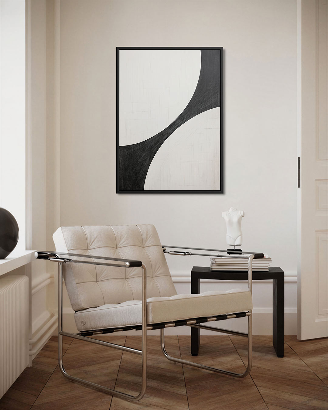 Krachtige krommen Kunstwerk