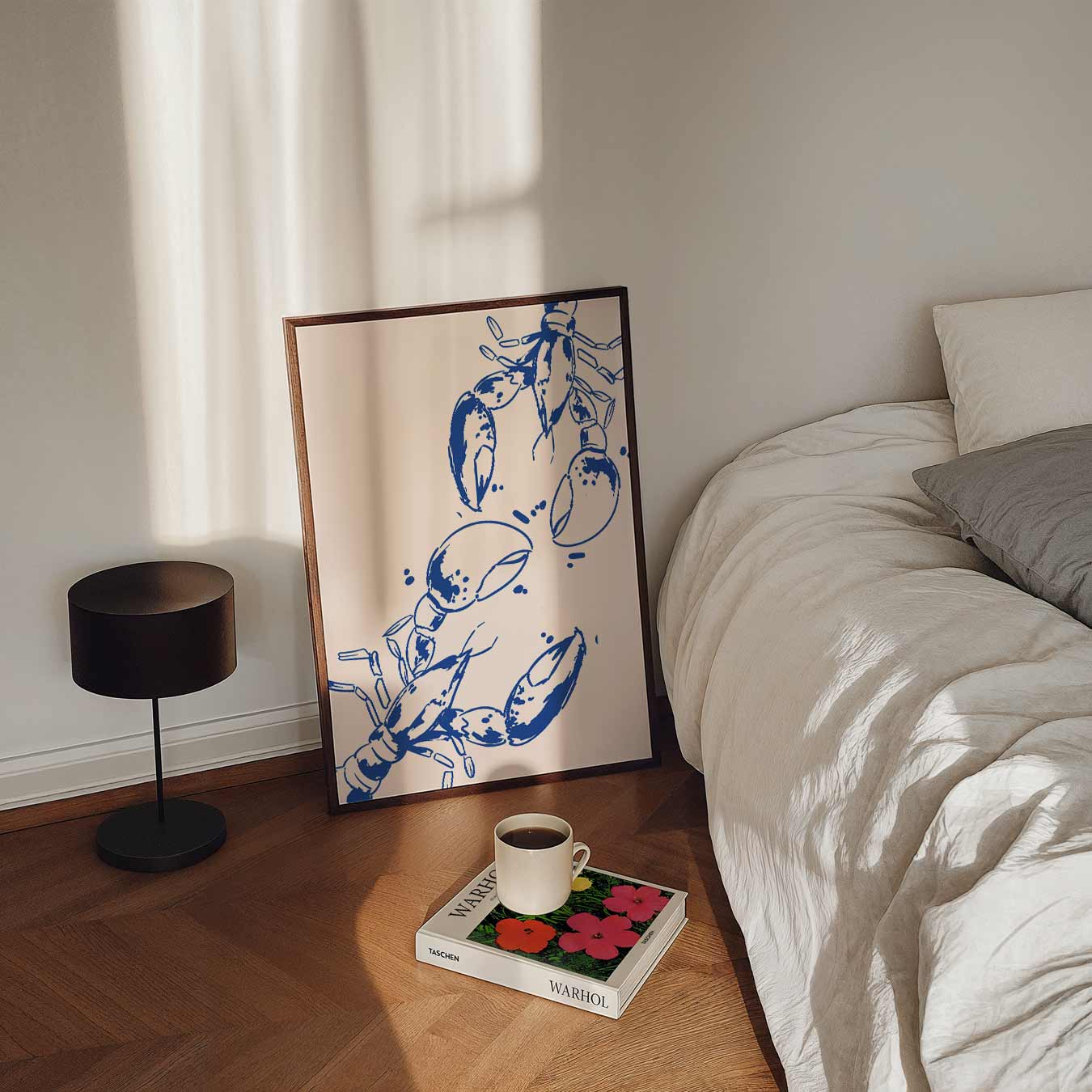 Moderne Kreeften Illustratie Poster-WallArtistic