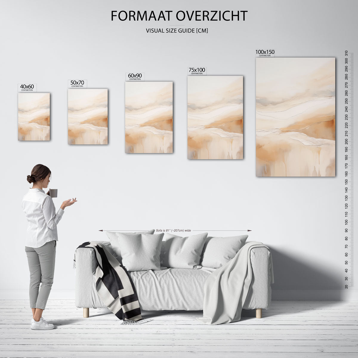 Zachte aardetinten Kunstwerk
