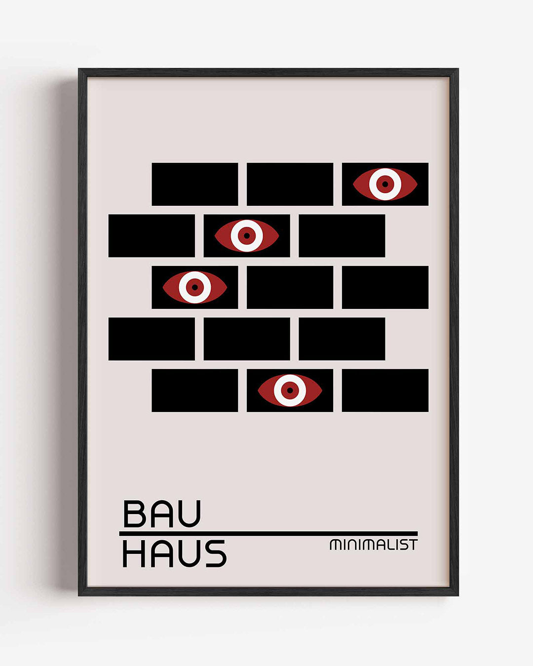 Oogpatroon en lijnen Poster