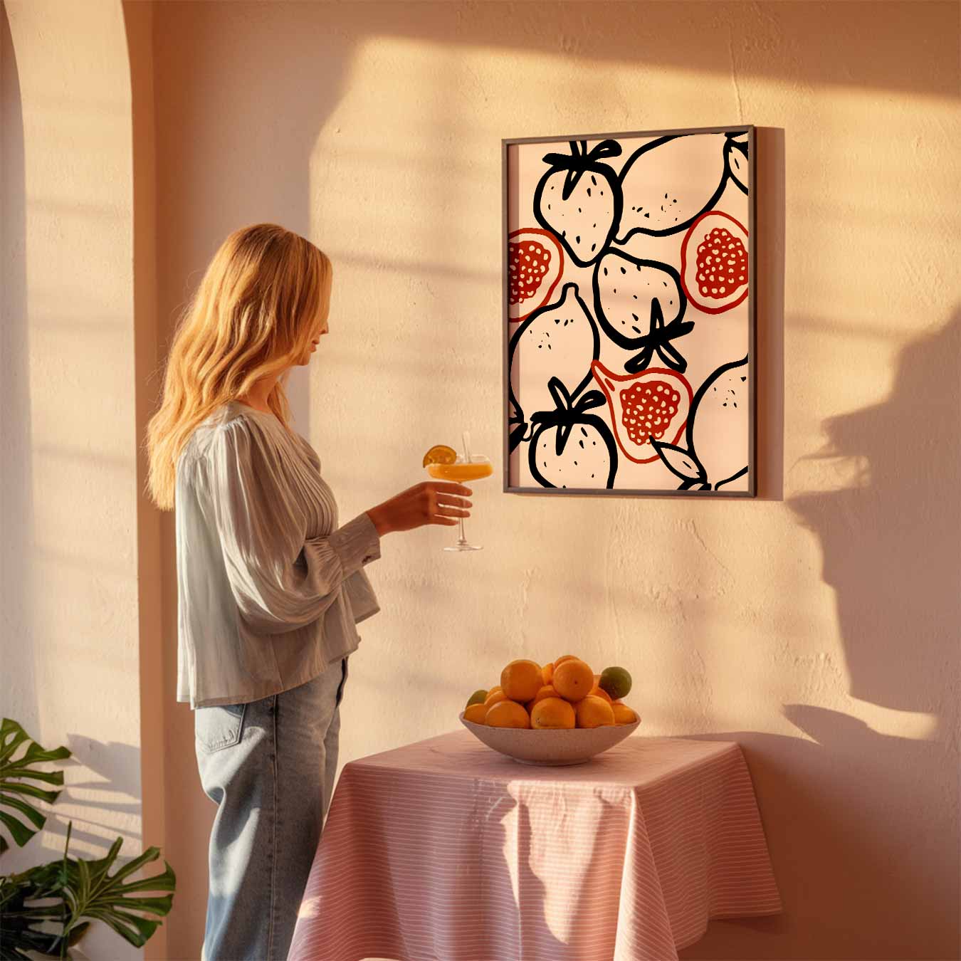 Fruitige Vibe Kunstposter-WallArtistic