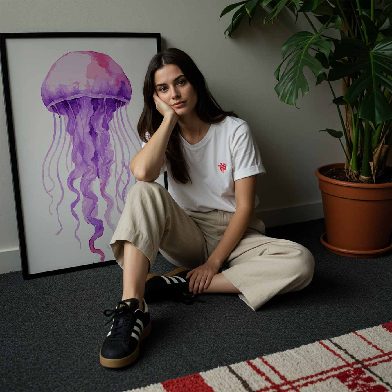 Dromerige Kwal Schilderij Poster-WallArtistic