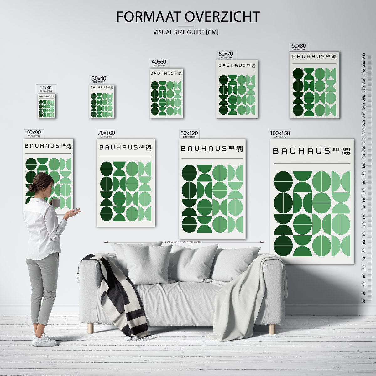 Vormritme en kleur Poster