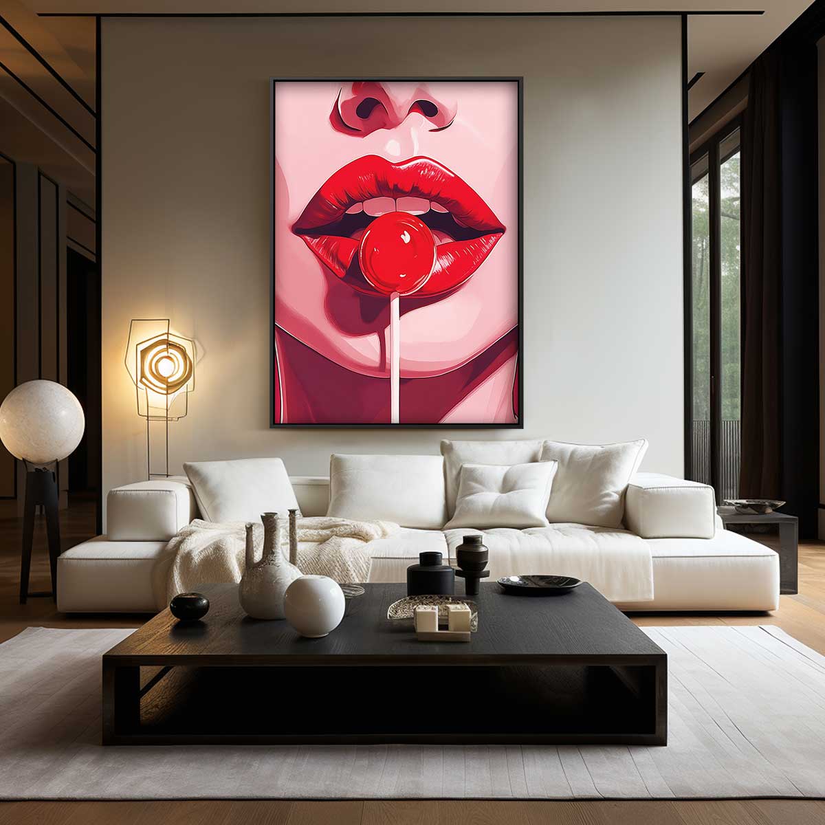 Pop Art Lolly Delight Kunstwerk-canvas-dibond-plexiglas-wanddecoratie-WallArtistic