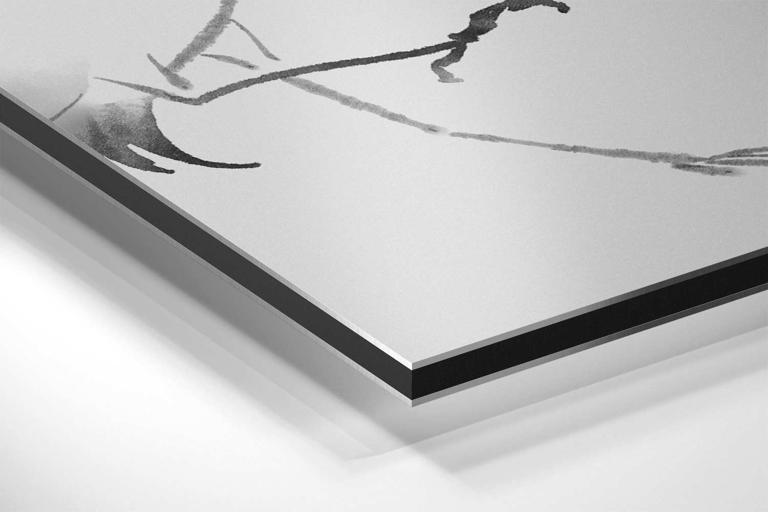 Elegante Kranen in Vlucht Kunstwerk-canvas-dibond-plexiglas-wanddecoratie-WallArtistic