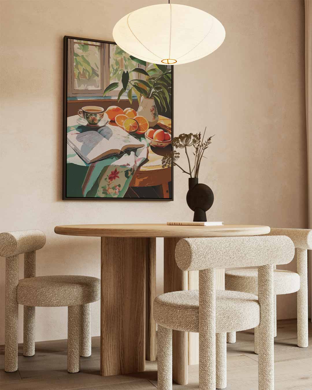 Zonovergoten Ochtendtafel Kunstwerk-canvas-dibond-plexiglas-wanddecoratie-WallArtistic