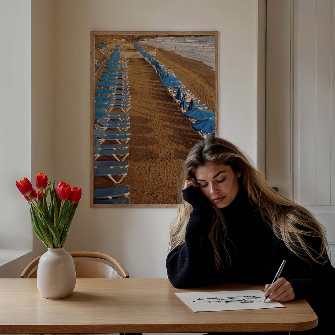 Zomerstrand Escapade Poster-WallArtistic