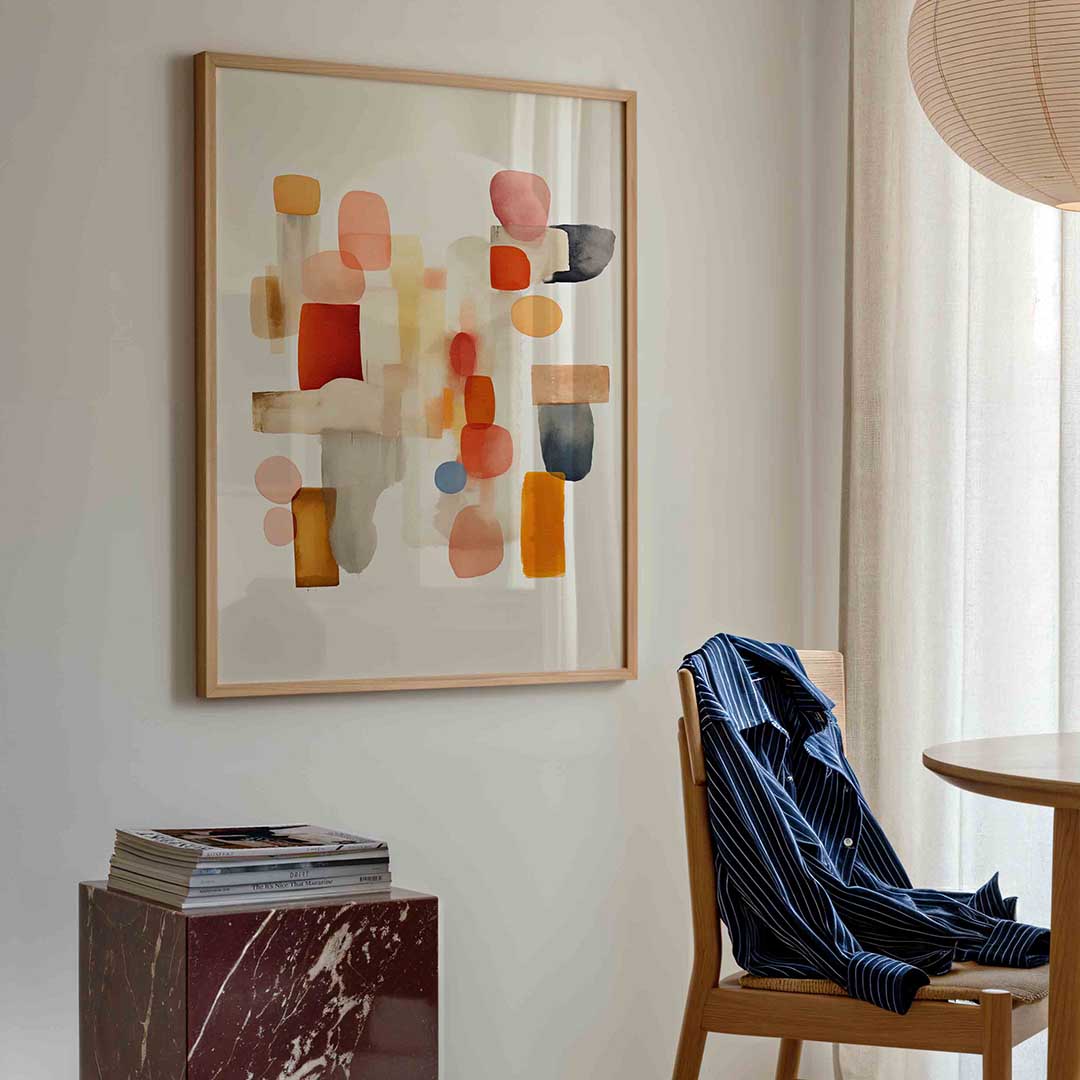 Abstracte vormen Poster