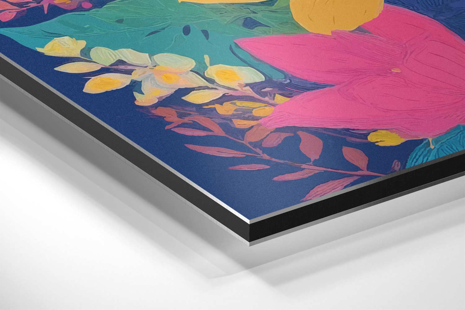 Krachtige Bloemenpracht Kunstwerk-canvas-dibond-plexiglas-wanddecoratie-WallArtistic