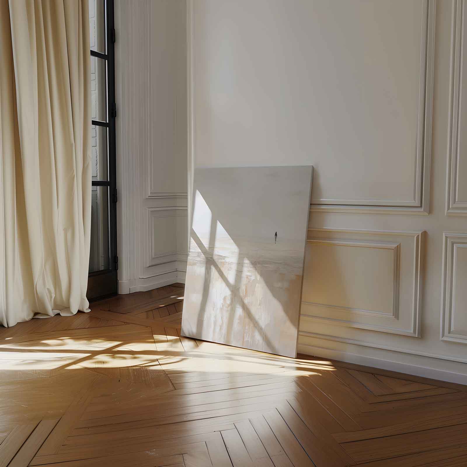 Eenzaamheid in de Leegte Kunstwerk-canvas-dibond-plexiglas-wanddecoratie-WallArtistic