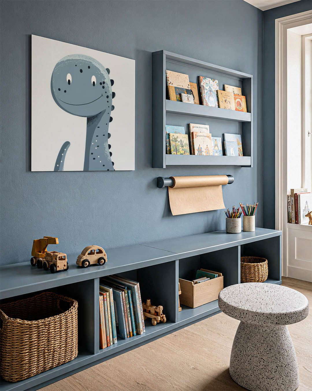Vrolijke dino illustratie Kunstwerk