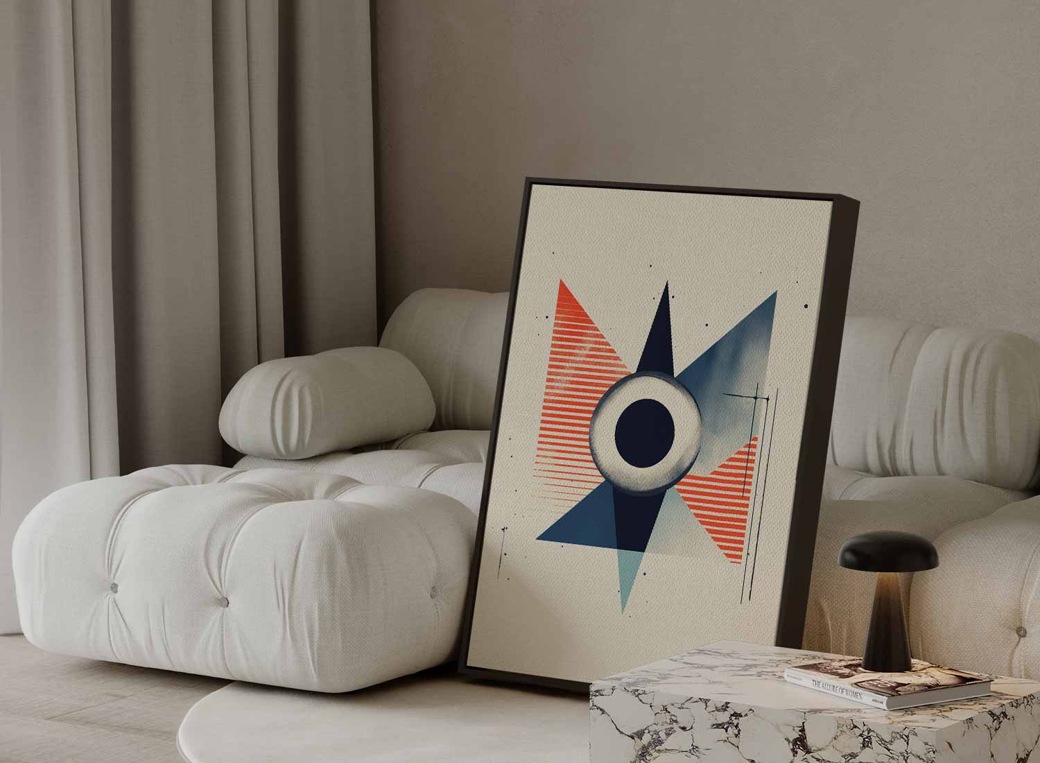 Geometrische Vortex Kunstwerk-canvas-dibond-plexiglas-wanddecoratie-WallArtistic