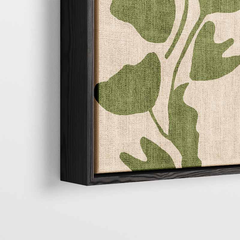 Groene Ginkgo Bladeren Kunstwerk-canvas-dibond-plexiglas-wanddecoratie-WallArtistic