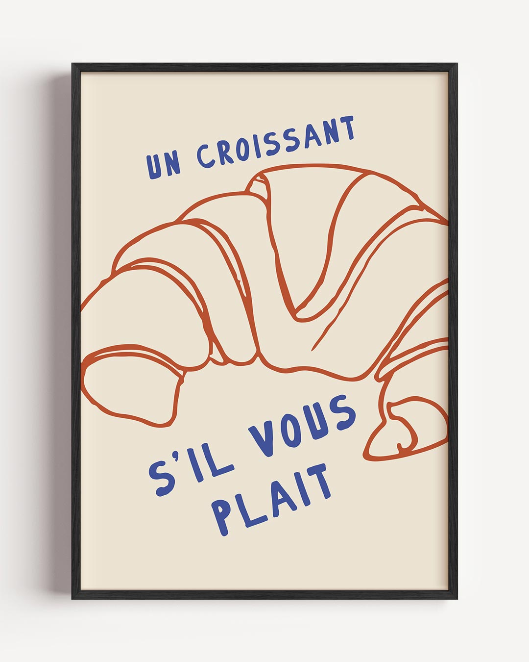 Croissant S'il Vous Plaît Poster-WallArtistic