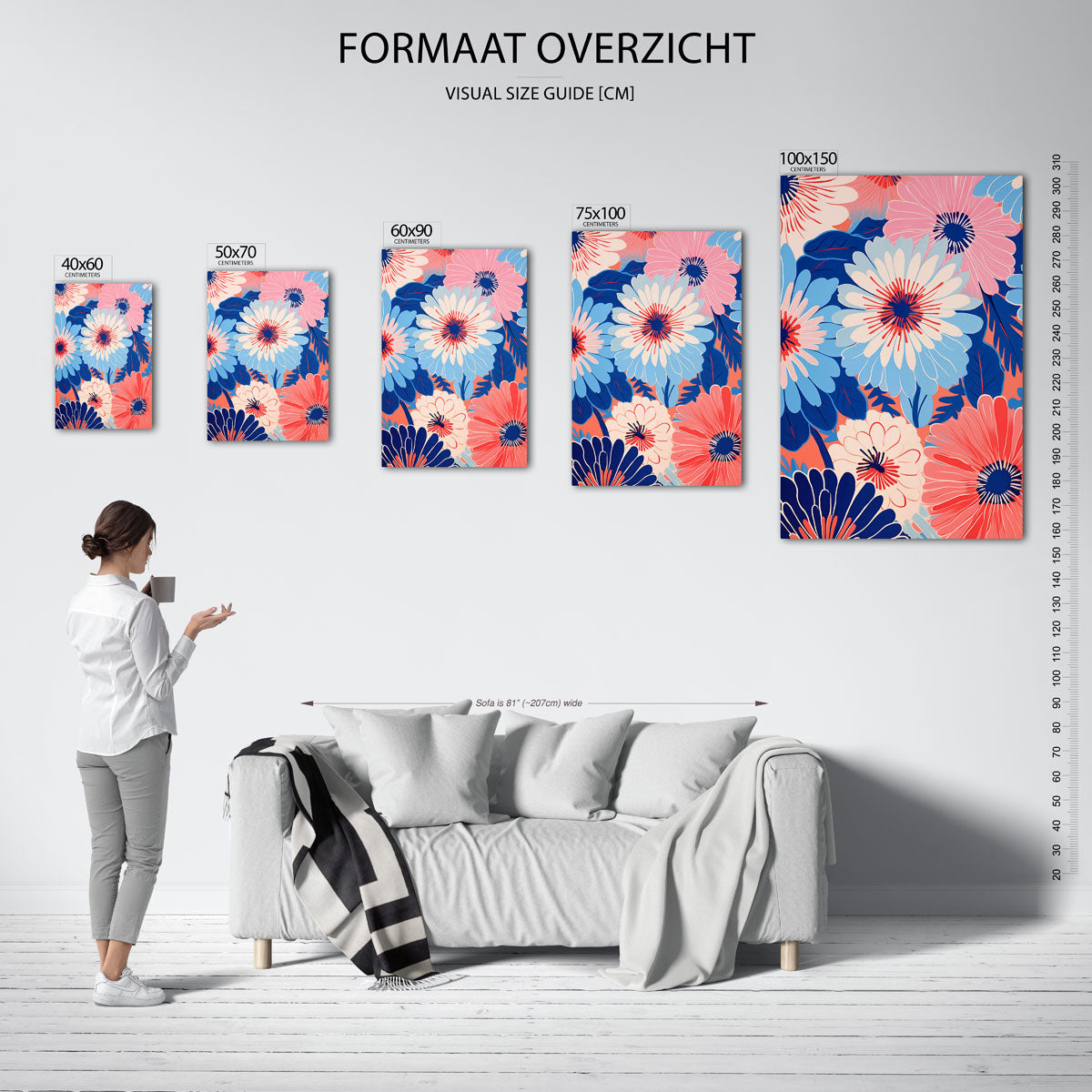 Kleurenexplosie Kunstwerk