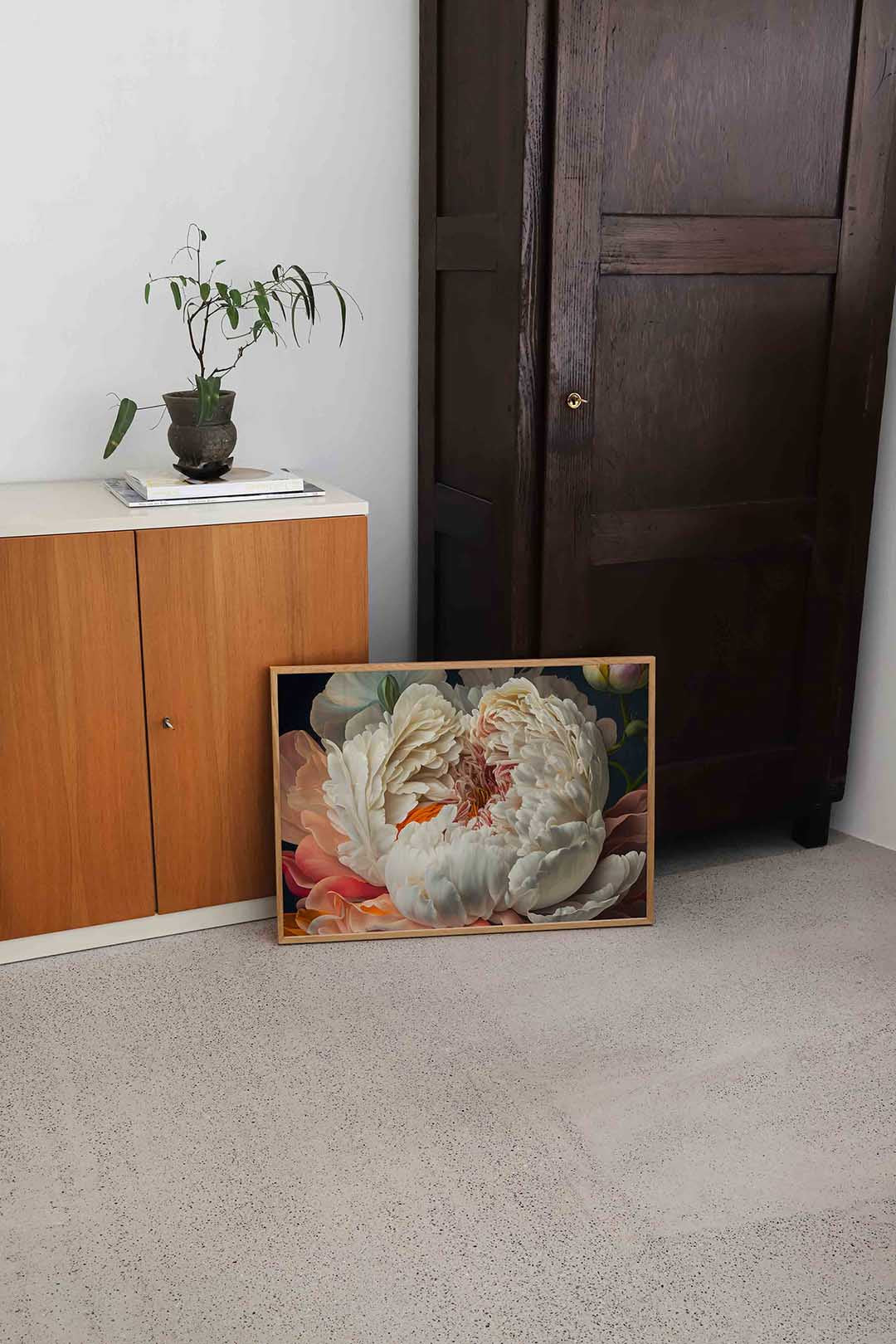 Bloemrijke close up Poster