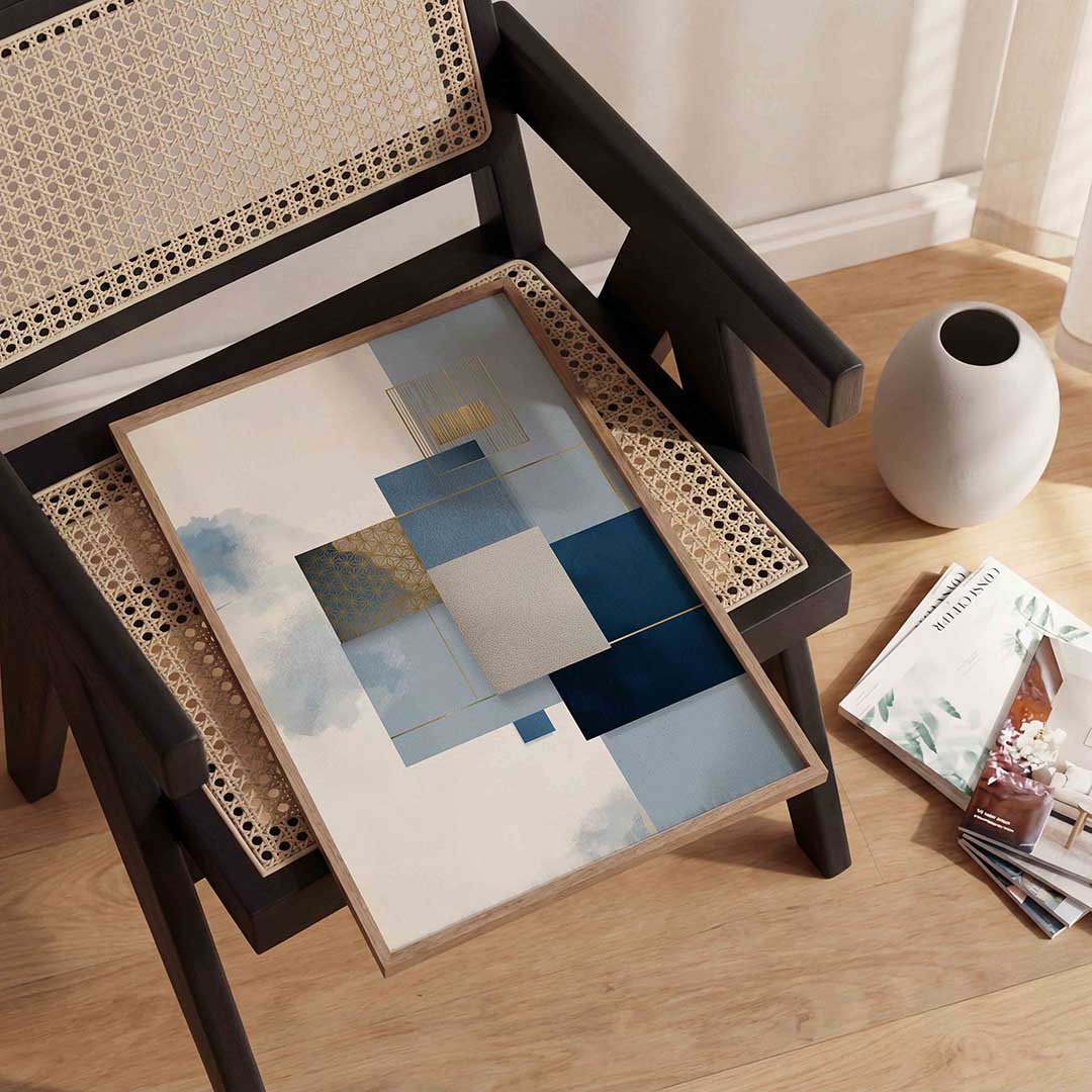 Abstracte geometrische vormen Poster