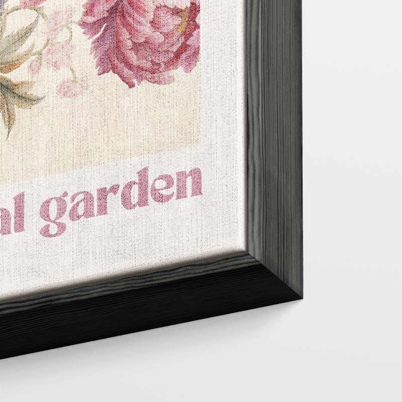Kleurrijke Bloementuin Kunstwerk-canvas-dibond-plexiglas-wanddecoratie-WallArtistic