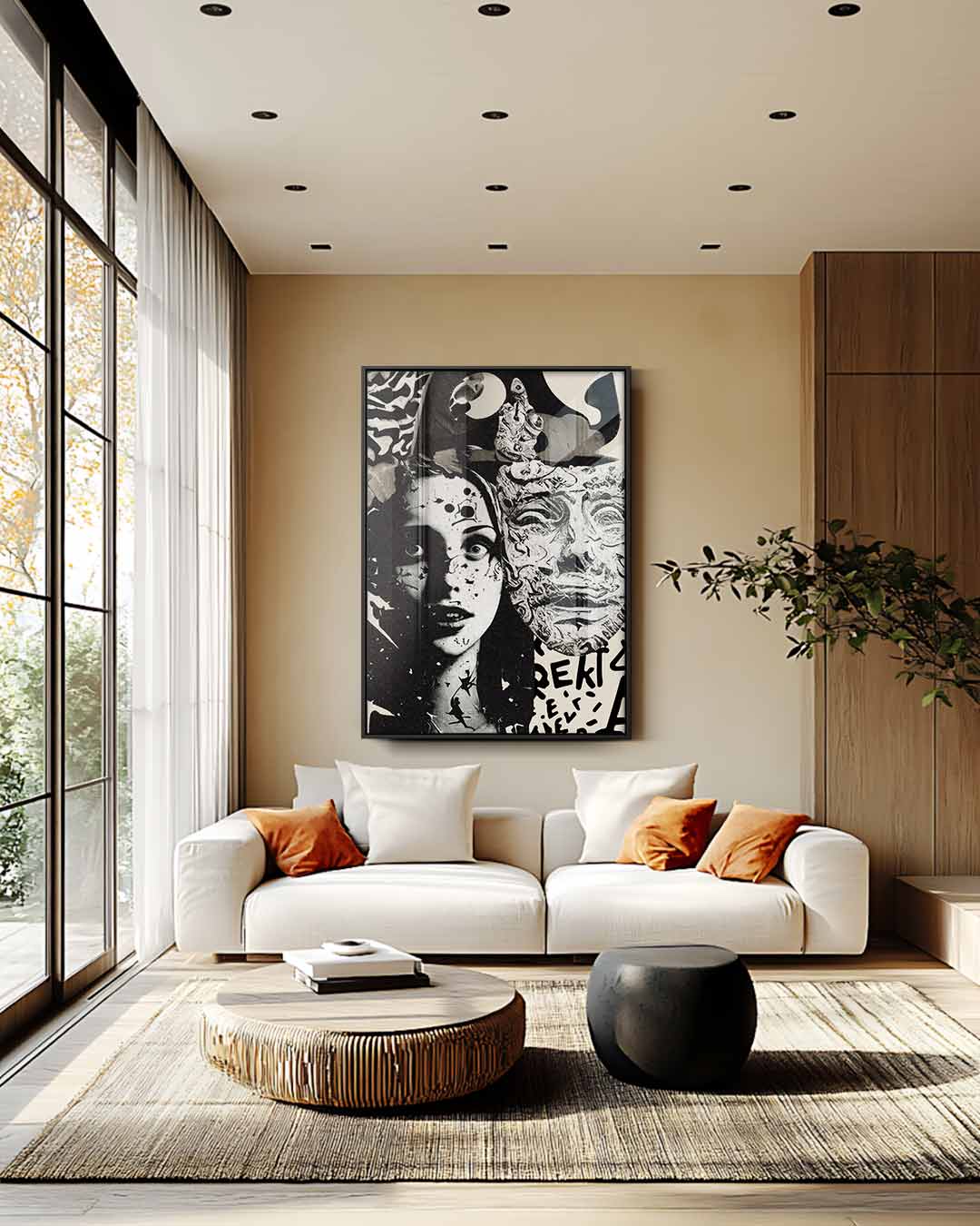 Abstract kunstwerk Kunstwerk-canvas-dibond-plexiglas-wanddecoratie-WallArtistic