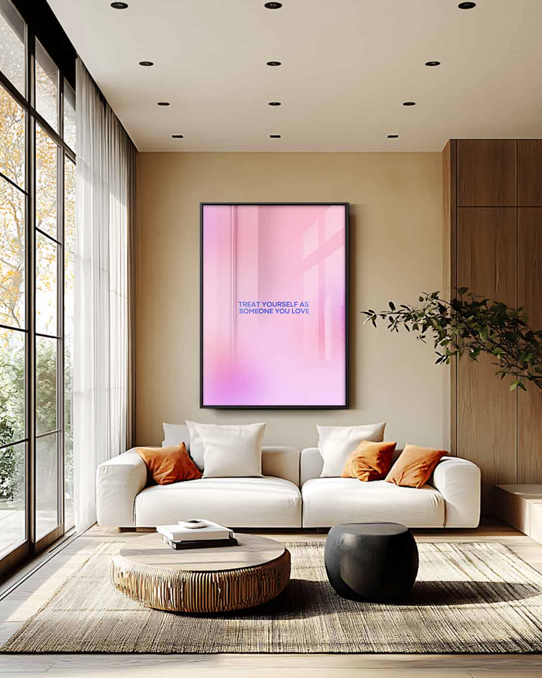 Inspirerende Zelfliefde Poster Kunstwerk-canvas-dibond-plexiglas-wanddecoratie-WallArtistic