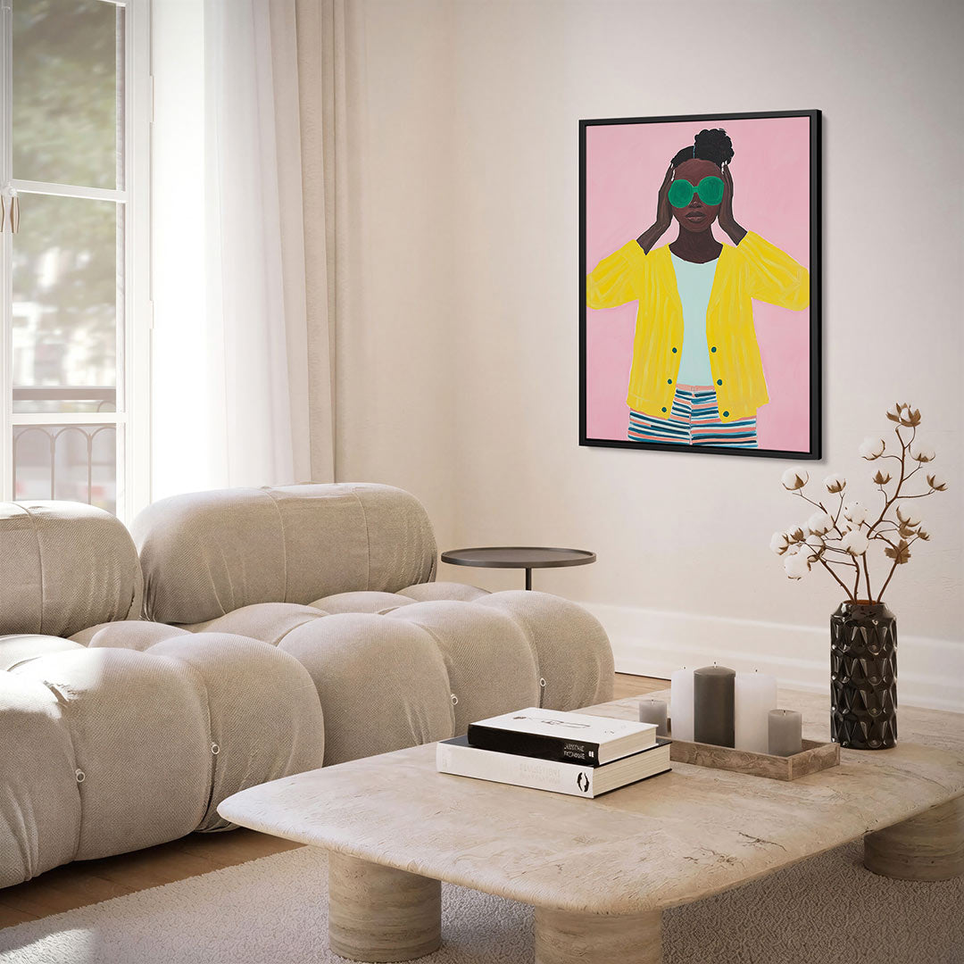 Kleurrijke portret illustratie Kunstwerk