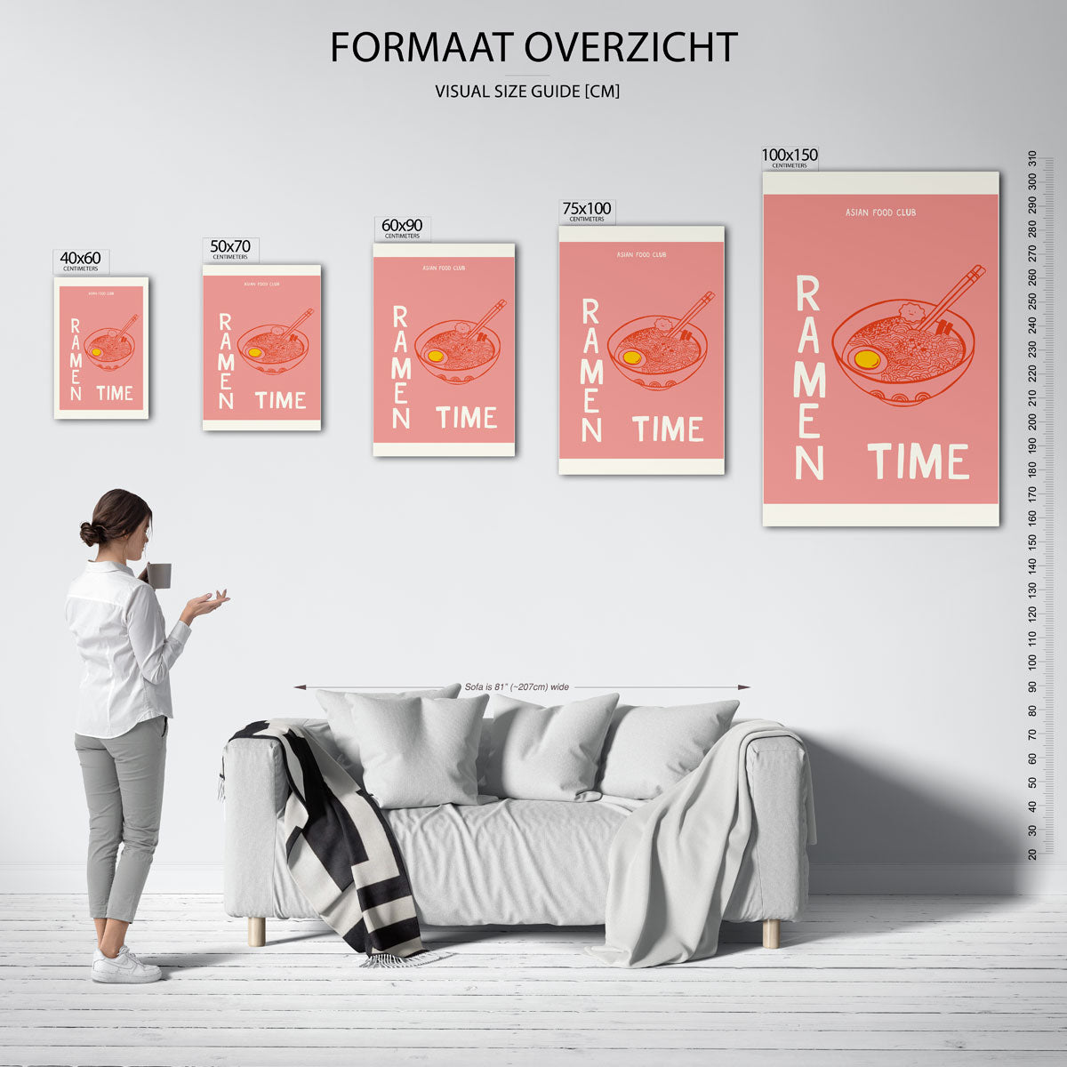 Ramen illustratie Kunstwerk