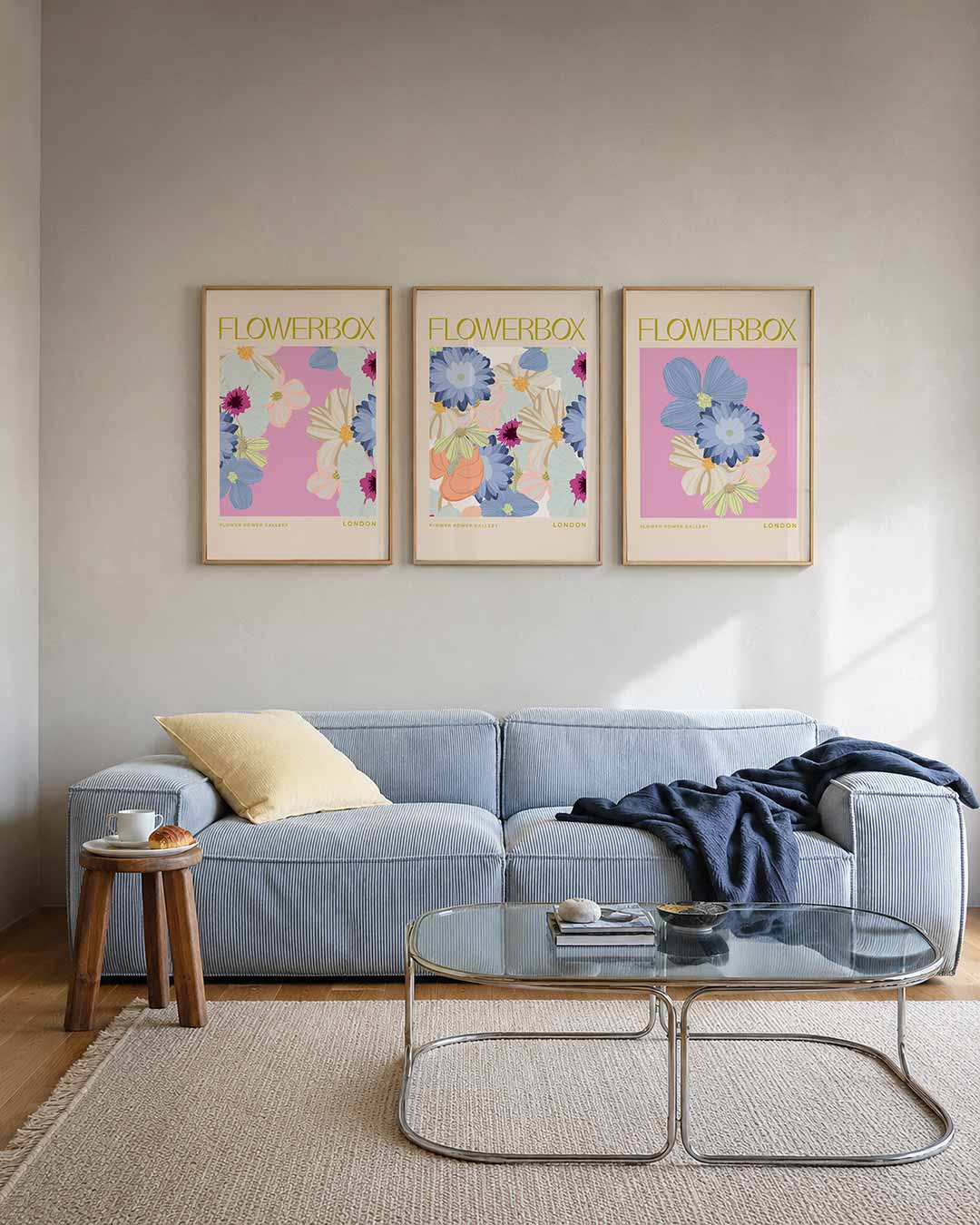 Bloemen en kleuren Posterset