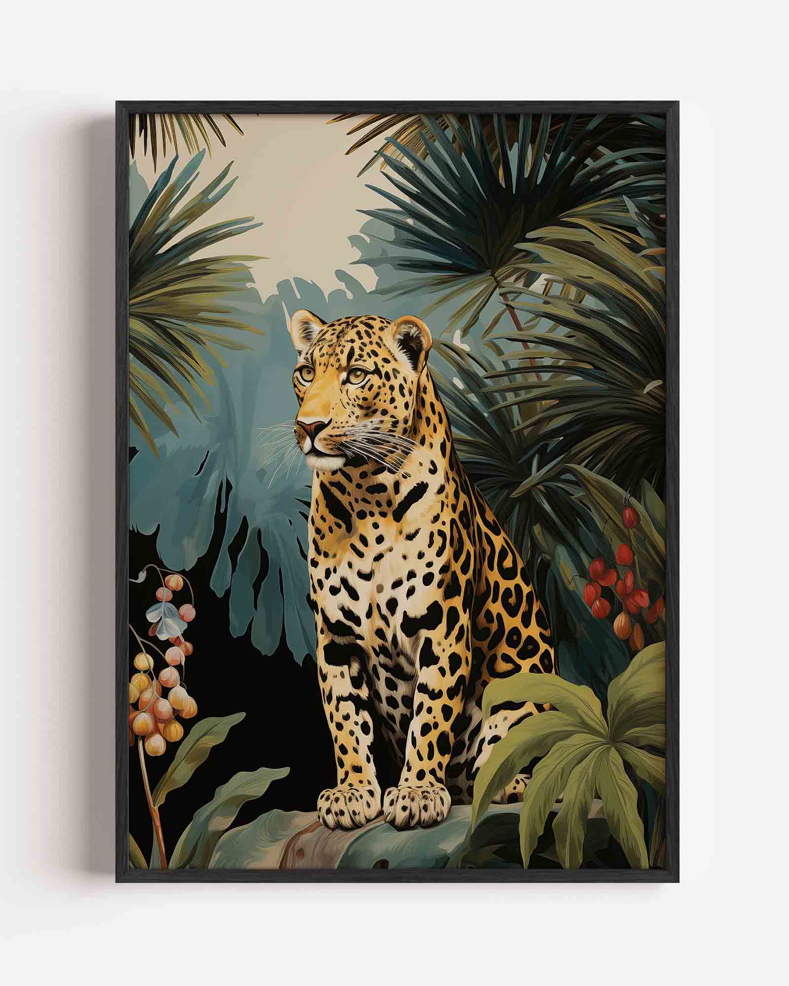 Luipaard in jungle Poster