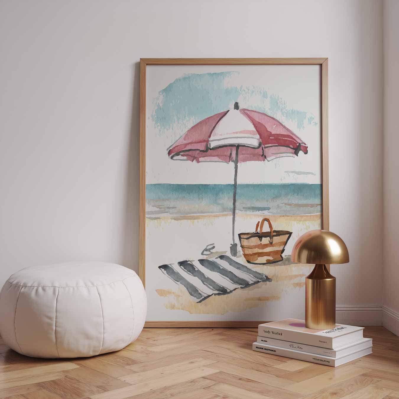 Zomerse Strand Poster-WallArtistic