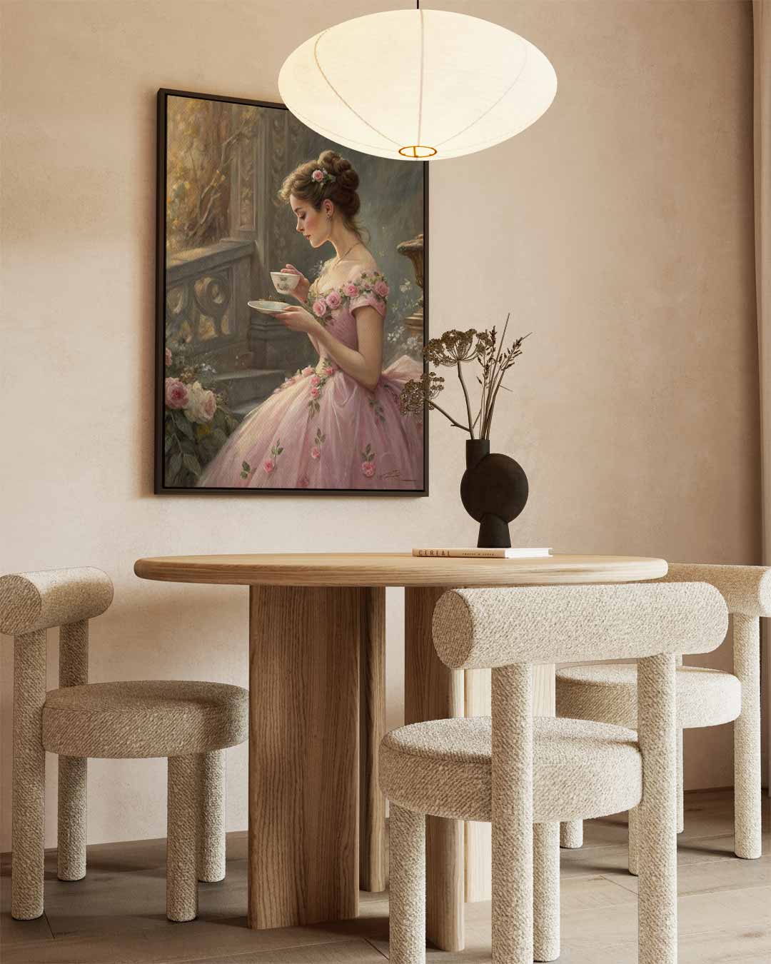 Dromerige Theetijd Kunstwerk-canvas-dibond-plexiglas-wanddecoratie-WallArtistic