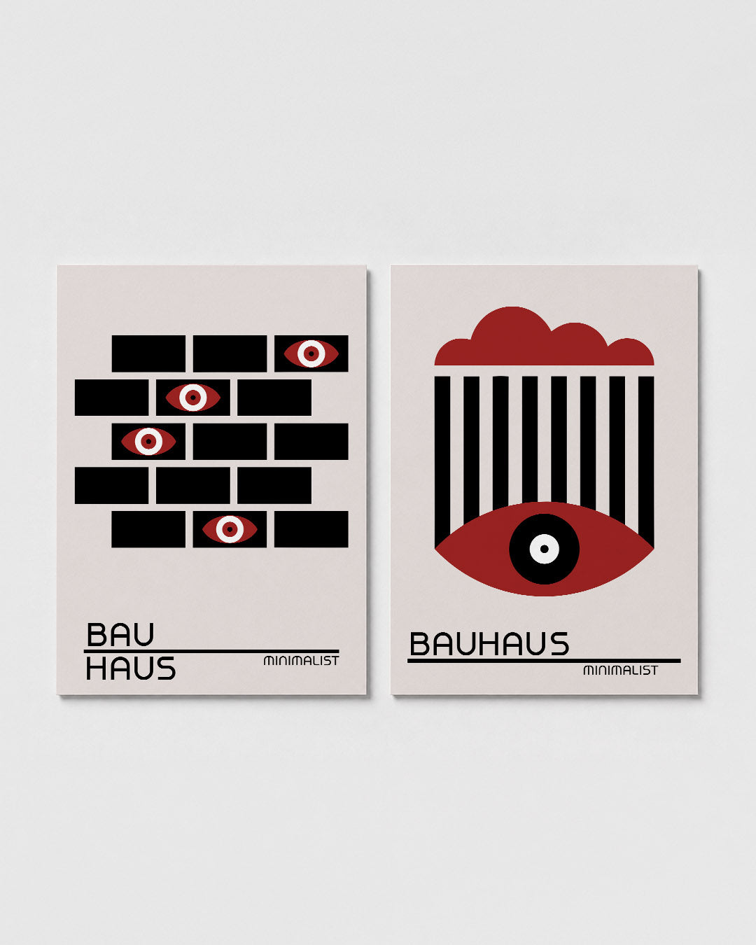 Ogen en blokken Posterset