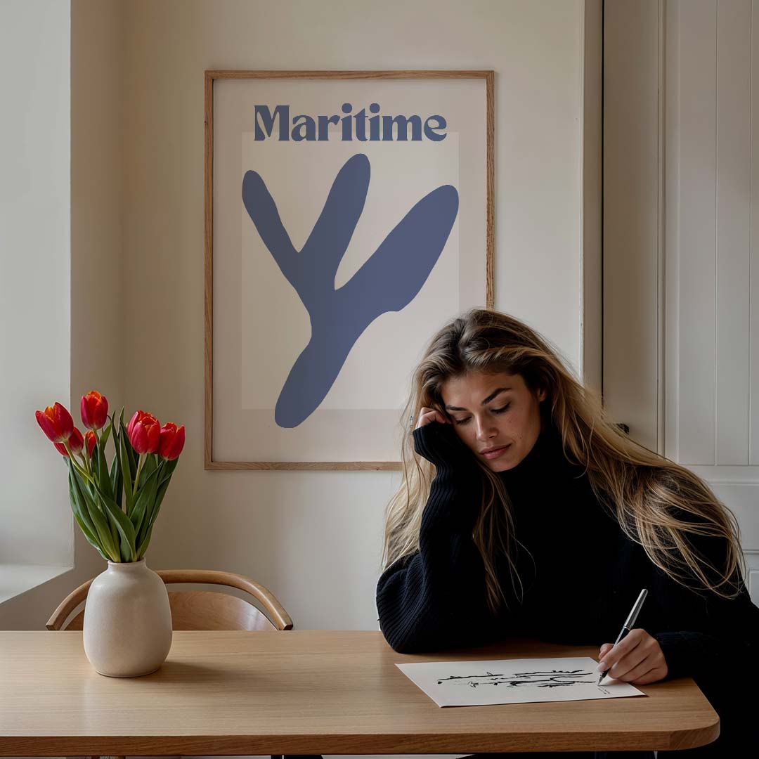 Maritime Botanische Kunst Poster-WallArtistic