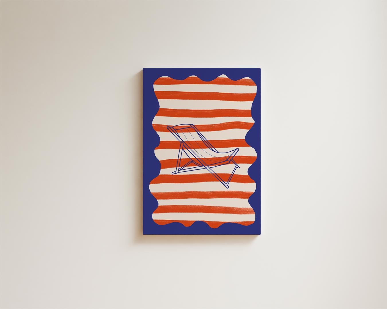 Strandstoel Droom Kunstwerk-canvas-dibond-plexiglas-wanddecoratie-WallArtistic