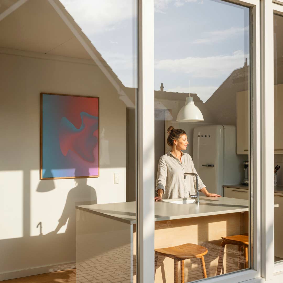 Dromerige Kleuren Abstractie Poster-WallArtistic