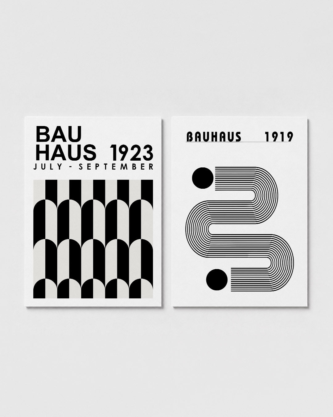 Zwart wit ritme Posterset