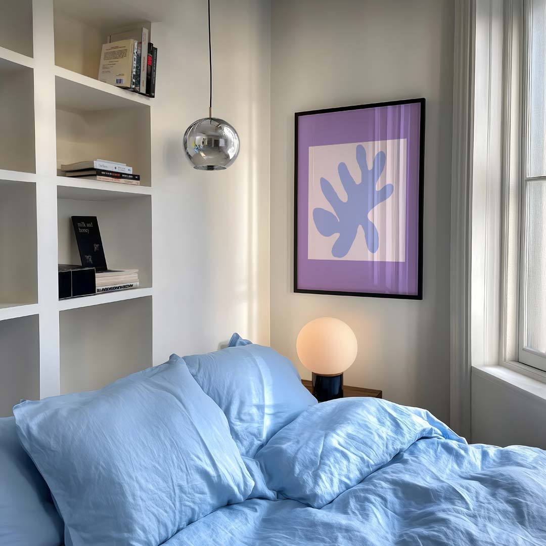 Speelse Bladvorm Abstract Poster-WallArtistic