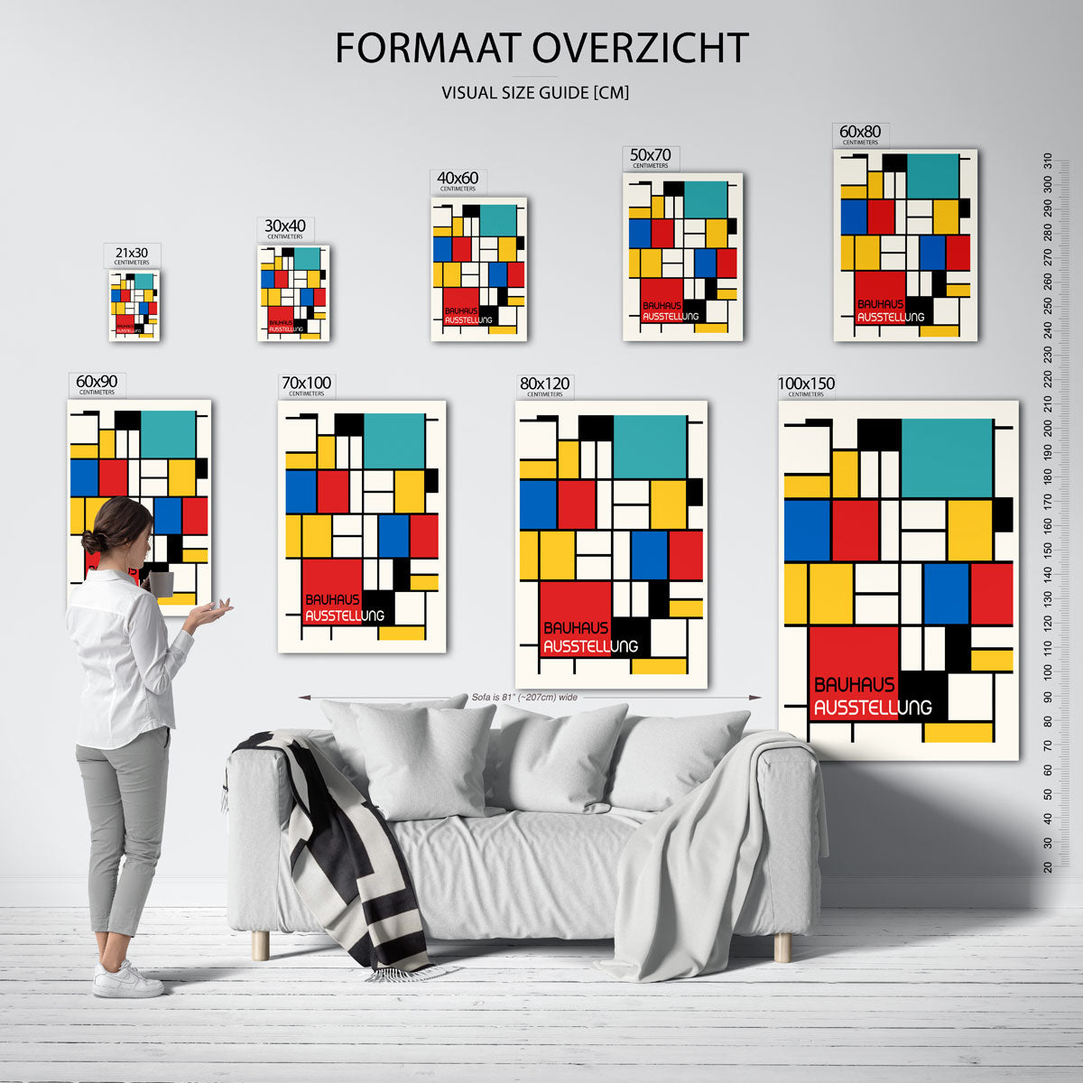 Vorm en kleurvlakken Poster