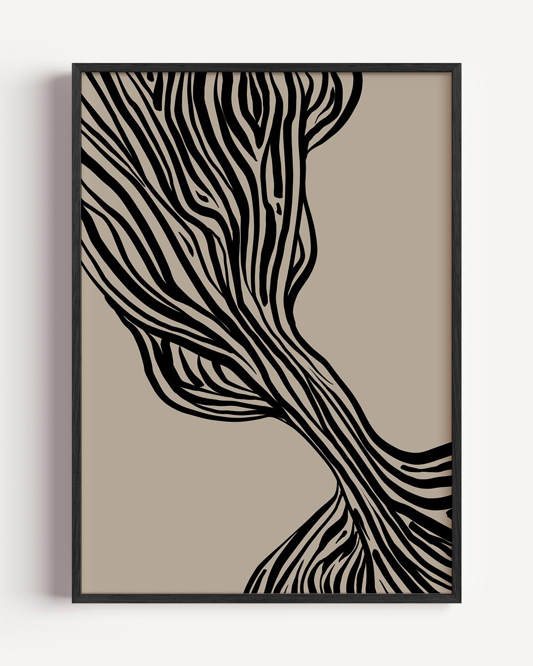 Abstracte Zebra Kunst Poster-WallArtistic