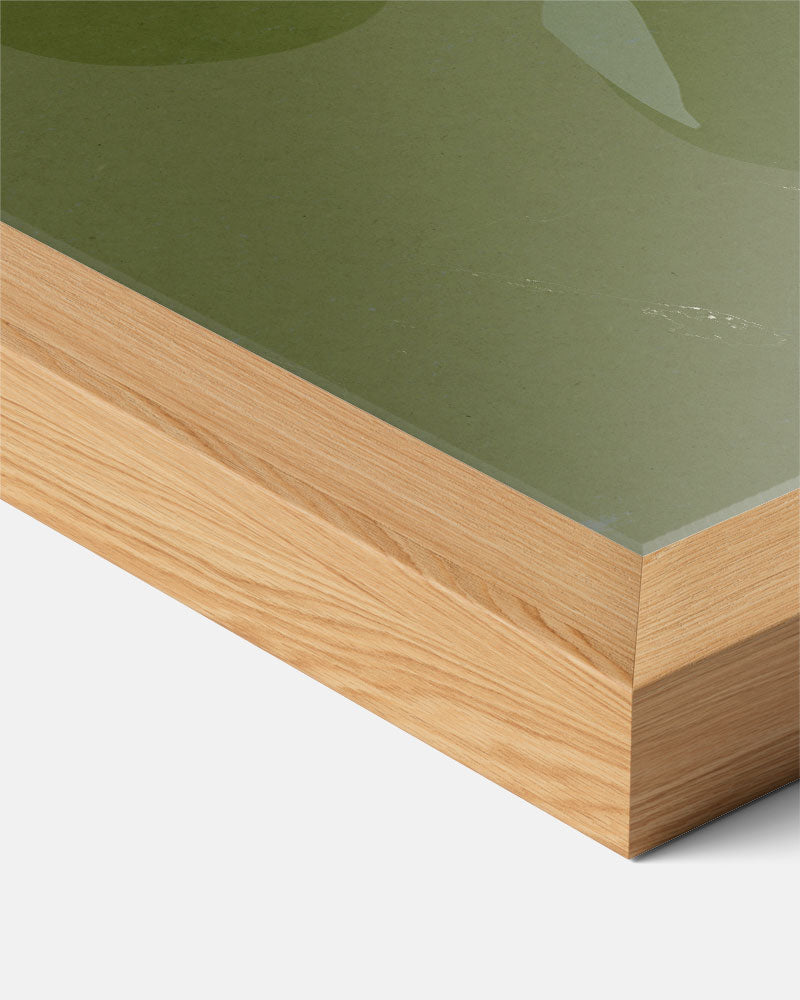 Stijlvolle Olijfgroene Wanddecoratie Poster-WallArtistic